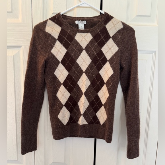 Brown Argyle Sweater - Picture 1 of 6
